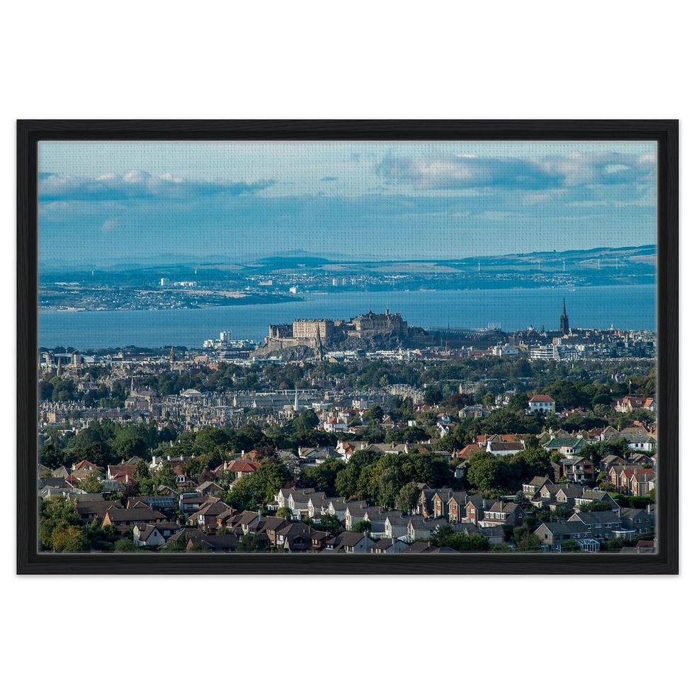 Thumbnail: Edinburgh City View   - Framed Canvas