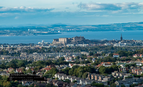 Edinburgh scotland city view