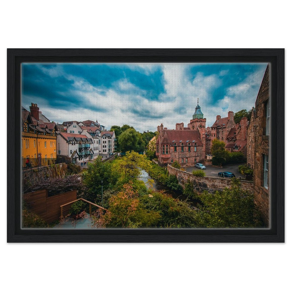 Thumbnail: Dean Village  - Framed Canvas