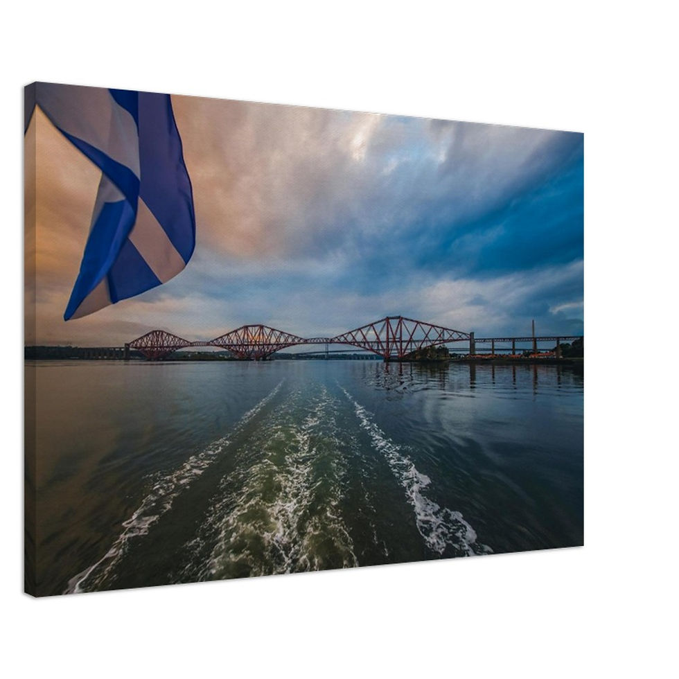 Thumbnail: Forth Rail Bridge by Sea   - Canvas Print