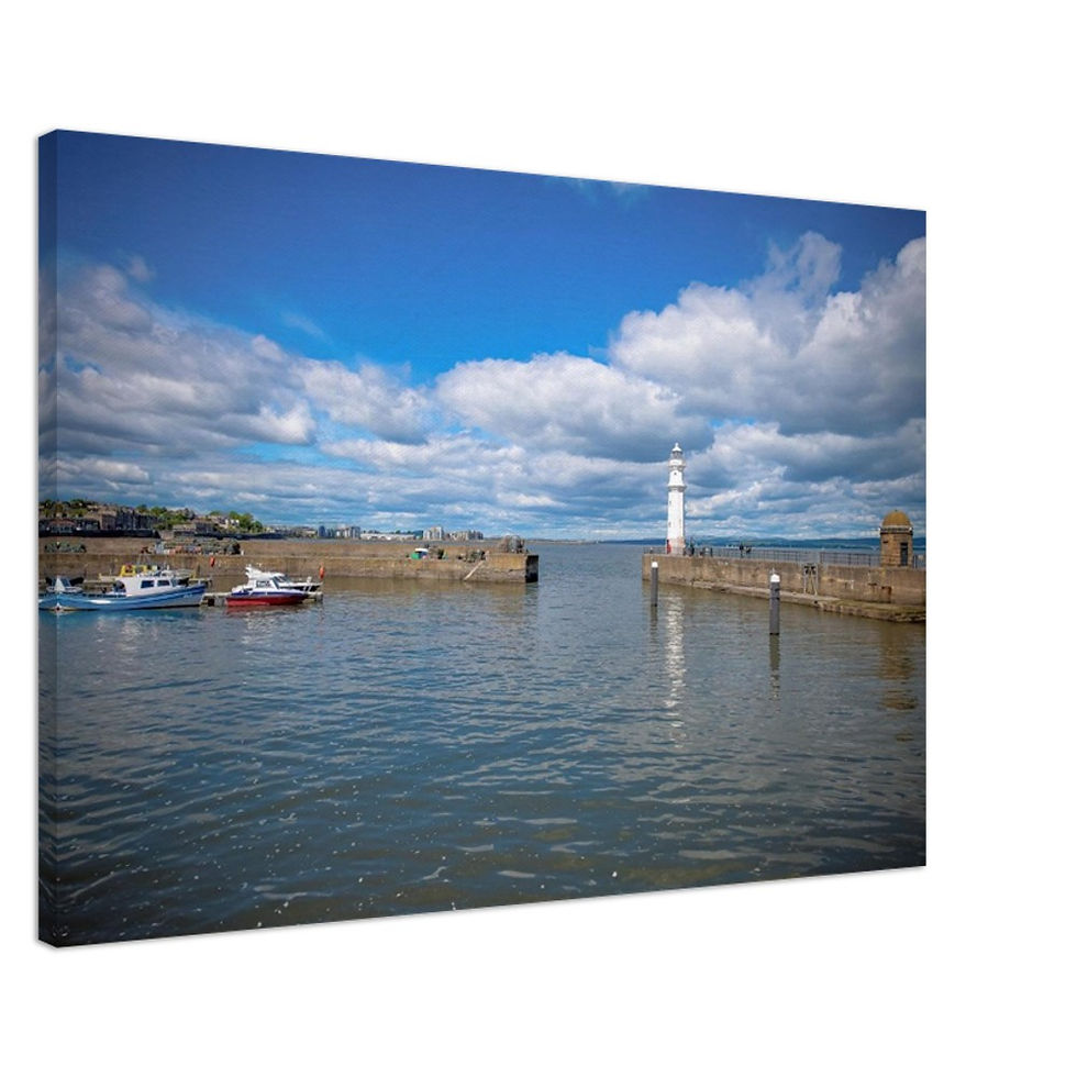 Thumbnail: Newhaven Harbour  - Canvas Print