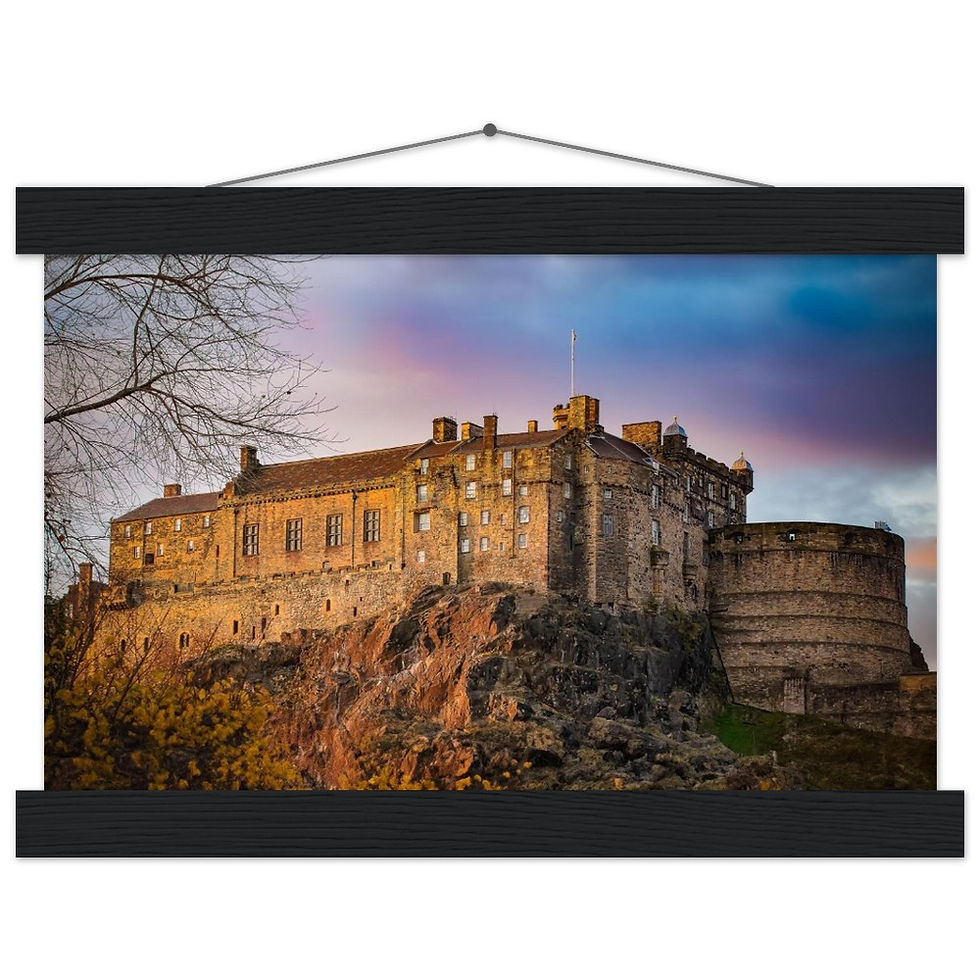 Thumbnail: Edinburgh Castle - Premium Matt Print with Hanger