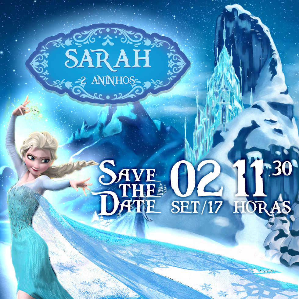 Convite Virtual
Frozen - Salve a data