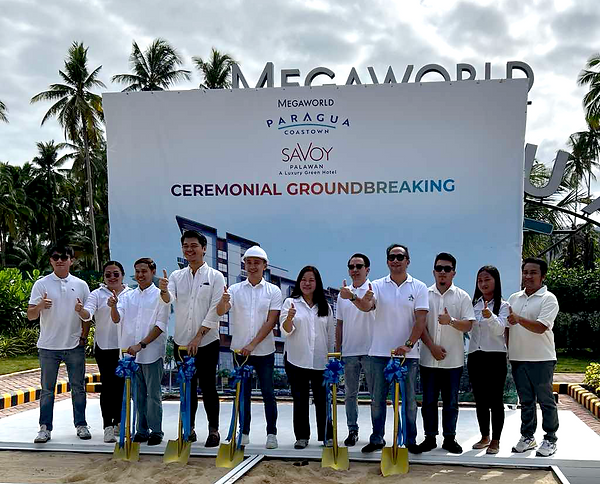 Savoy Hotel Palawan ceremonial groundbreaking This is a pre-selling project in Paragua Coastown San Vicente Palawan