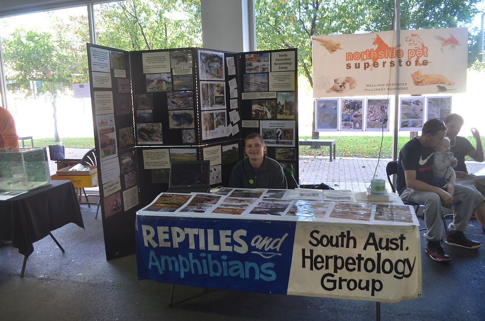 Committee Member James at the SAHG display