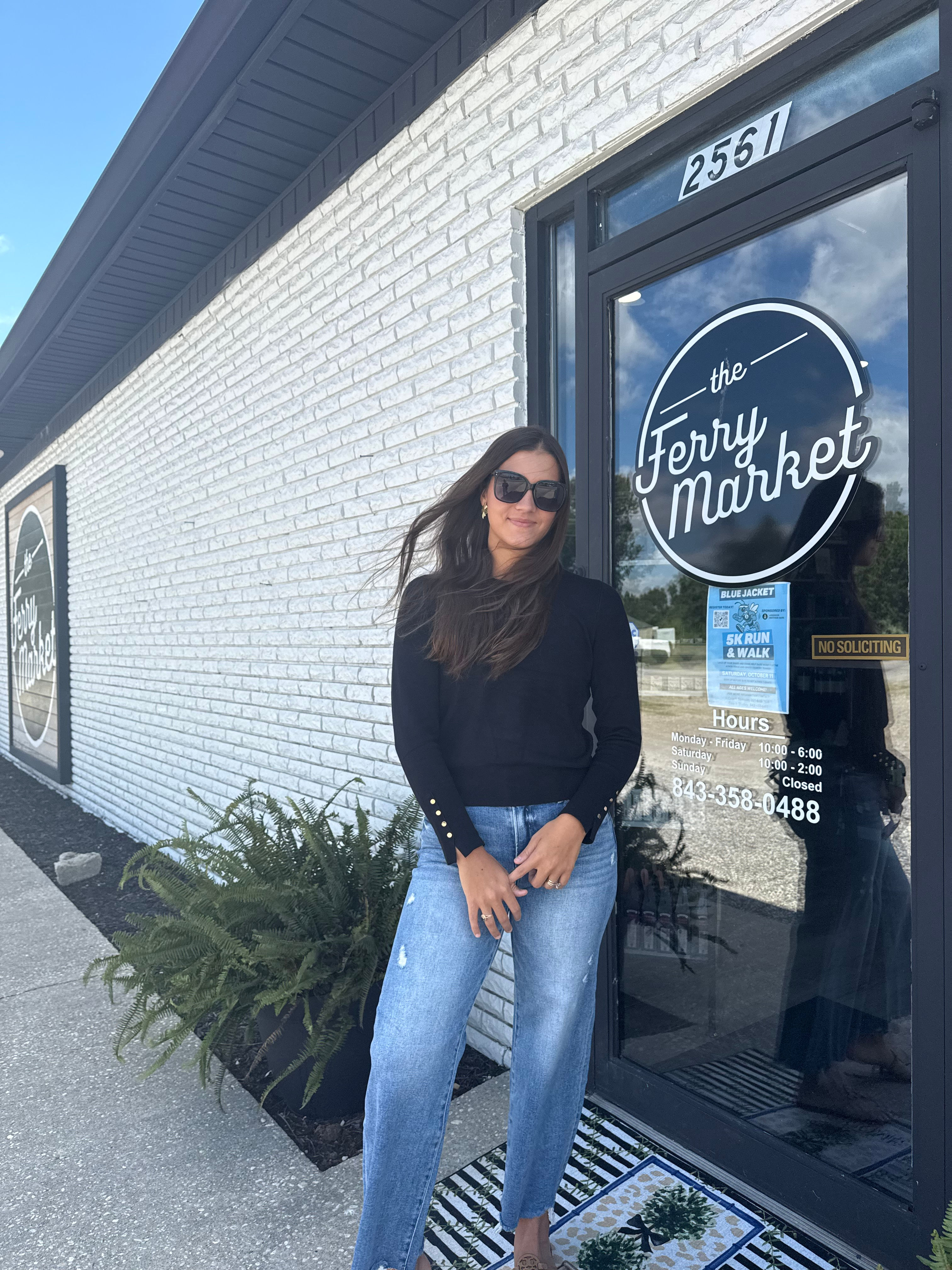 Black Anywhere Light Weight Sweater