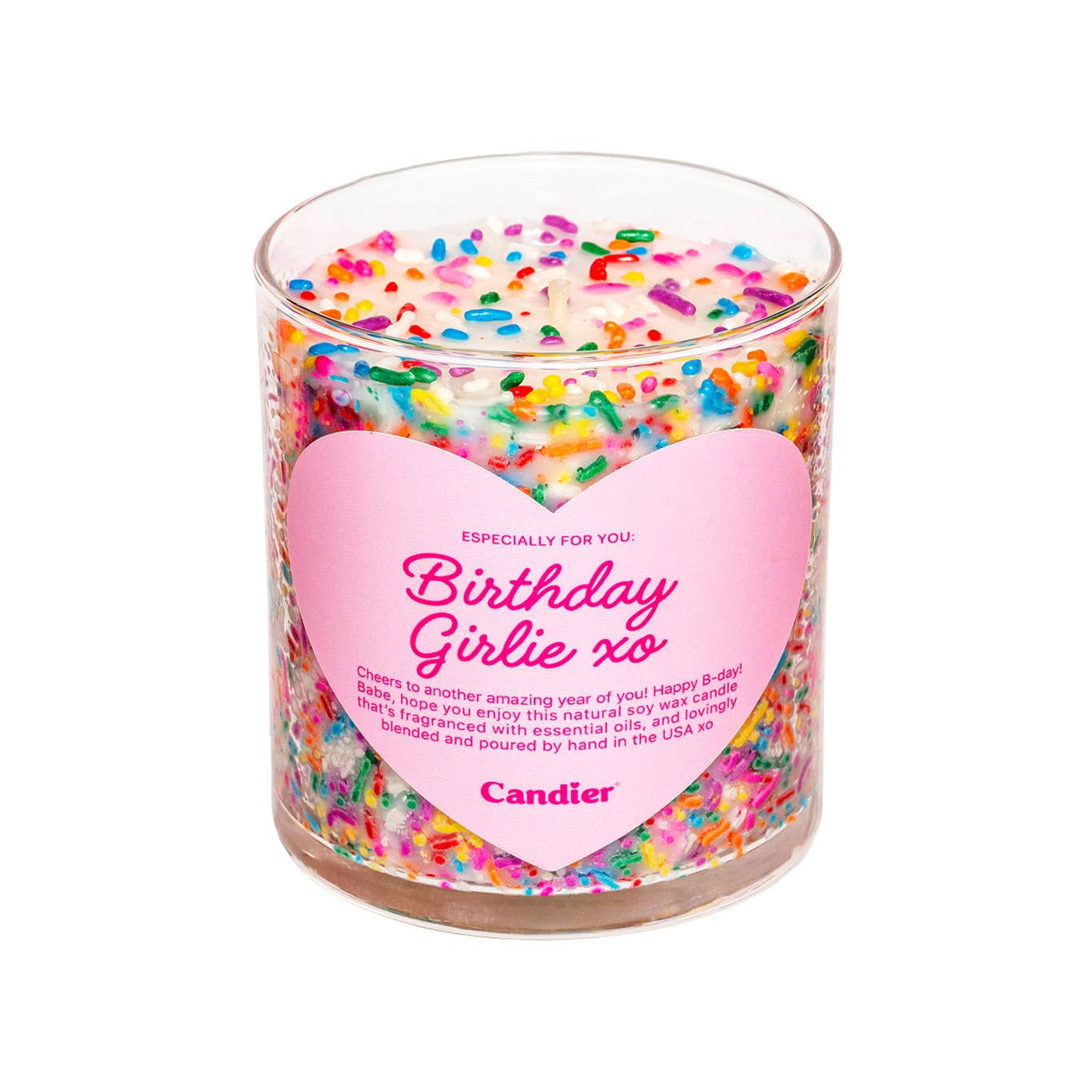 Birthday Girlie Sweet Vanilla Jar Filled Candle Home Gift