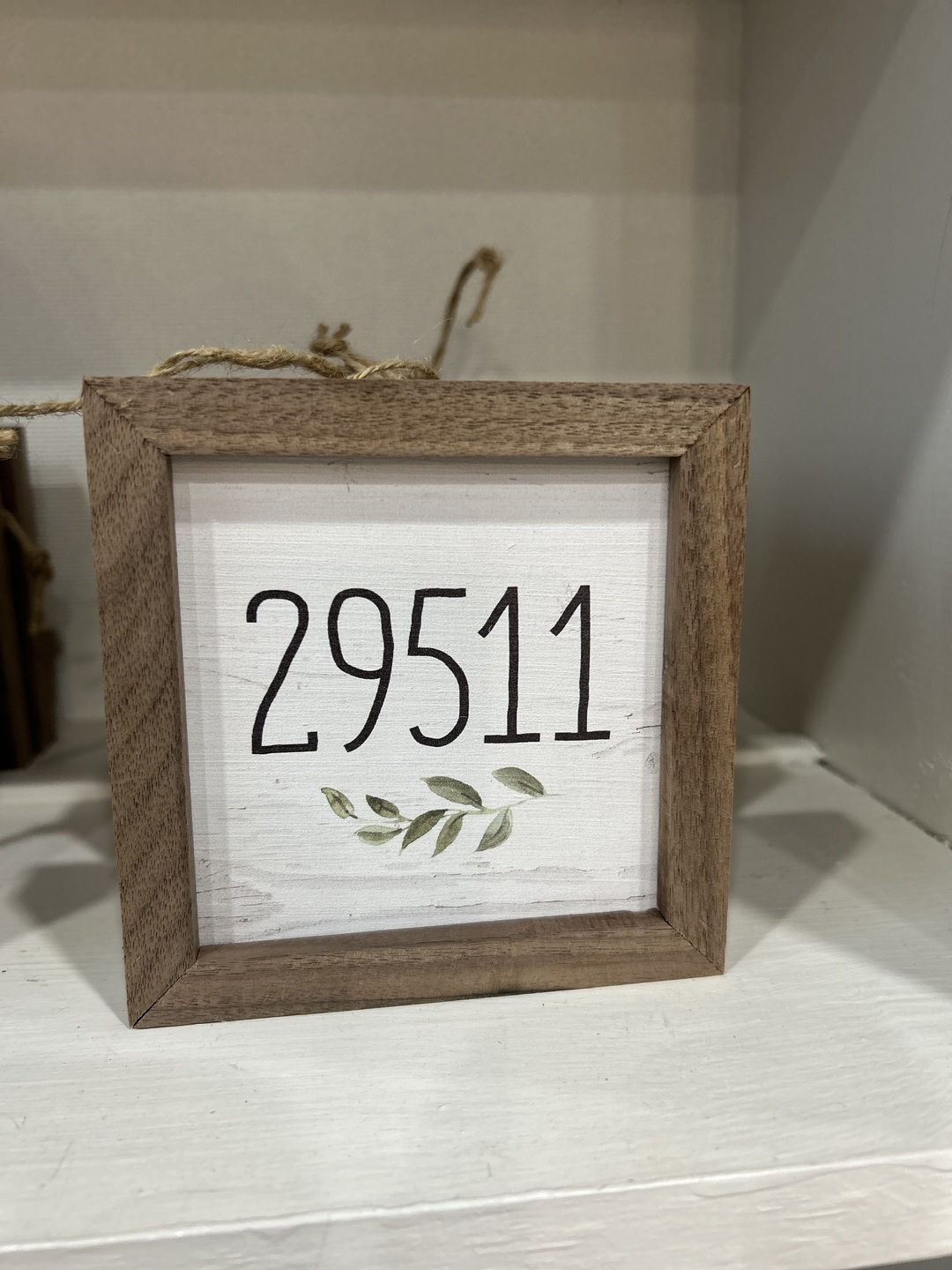 Personalized Zip Greenery Whitewash