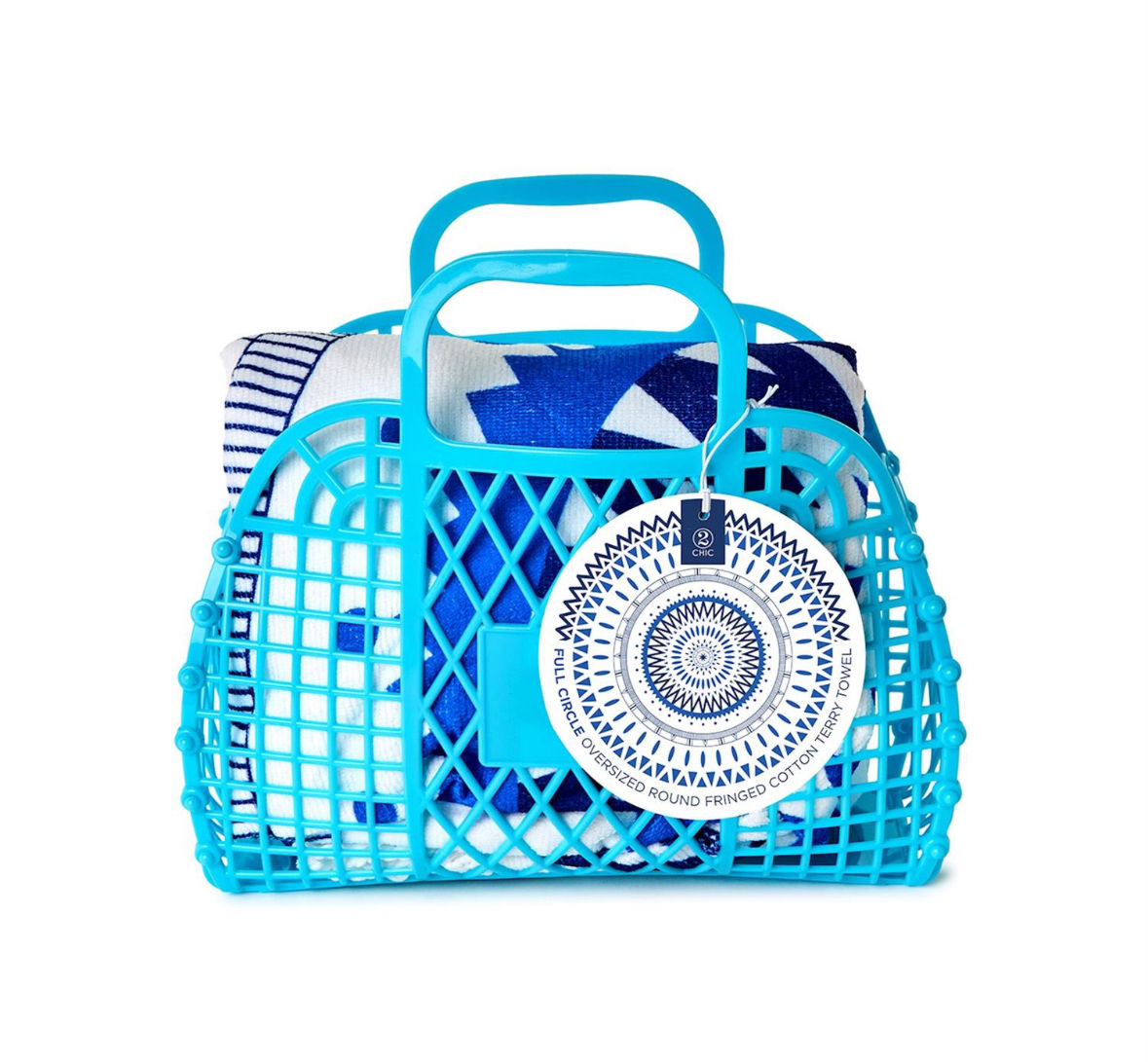 Circular Towel Oversized Round Fringed Cotton Terry Towel