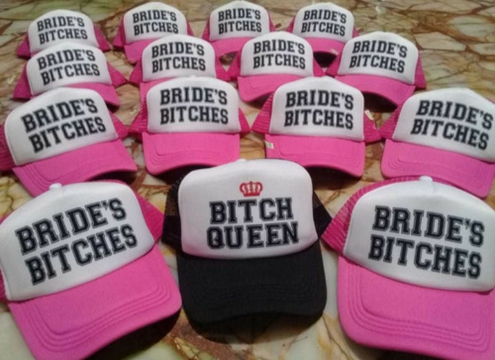 Miniatura: Gorras estampadas para despedidas de soltera!
