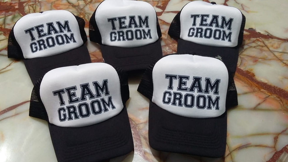 Miniatura: Gorras estampadas para despedida de soltero!