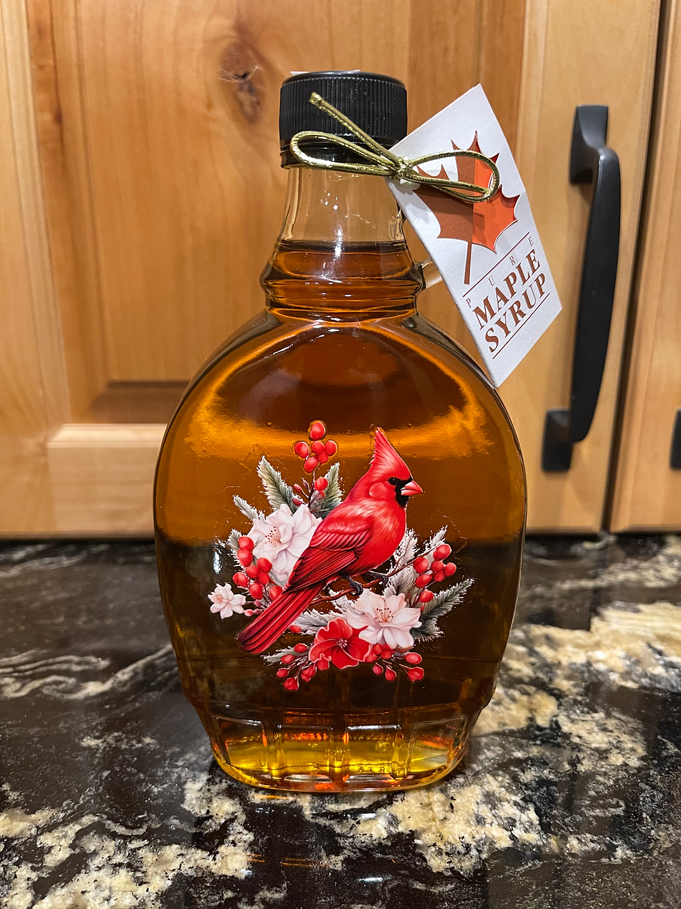 Thumbnail: Maple Syrup 12 Oz Glass Audubon Flask (Grade A Amber Color Robust Taste)