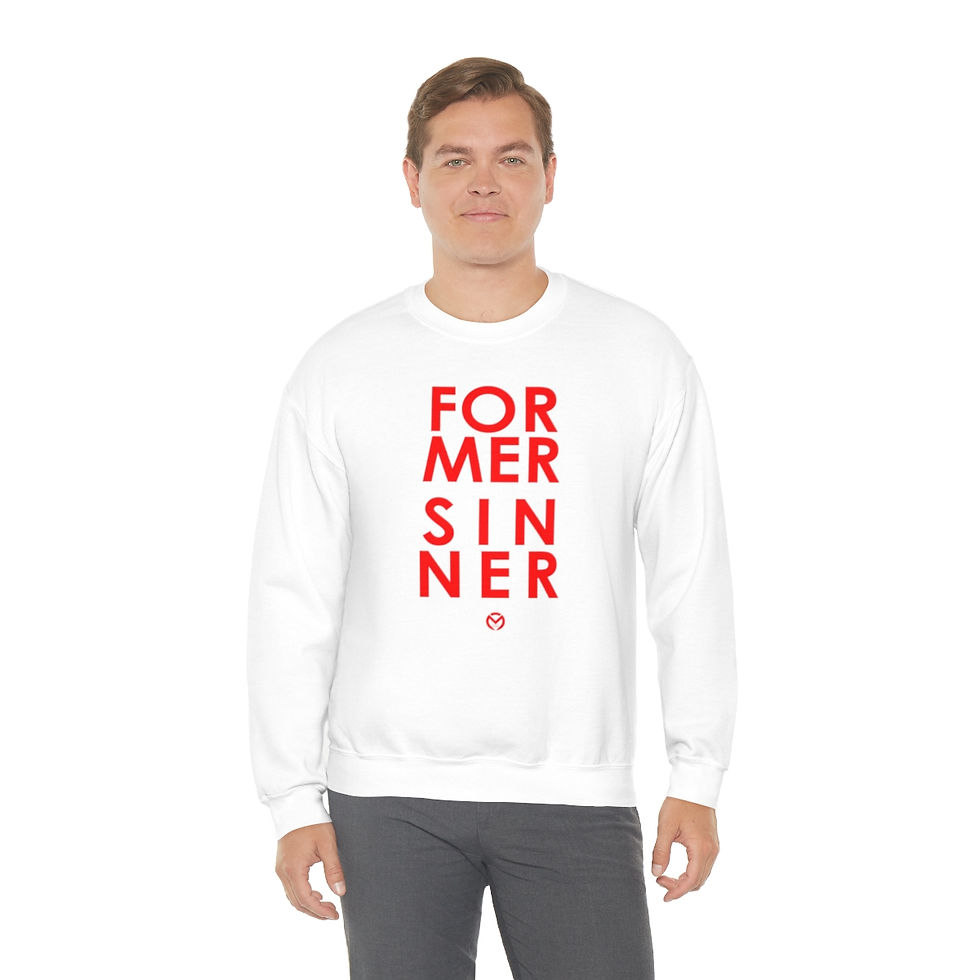 Thumbnail: Former Sinner (White) Unisex Heavy Blend™ Crewneck Sweatshirt