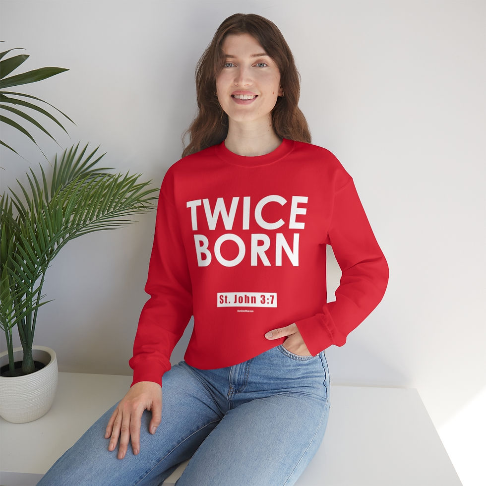 Thumbnail: Twice Born Unisex Heavy Blend™ Crewneck Sweatshirt