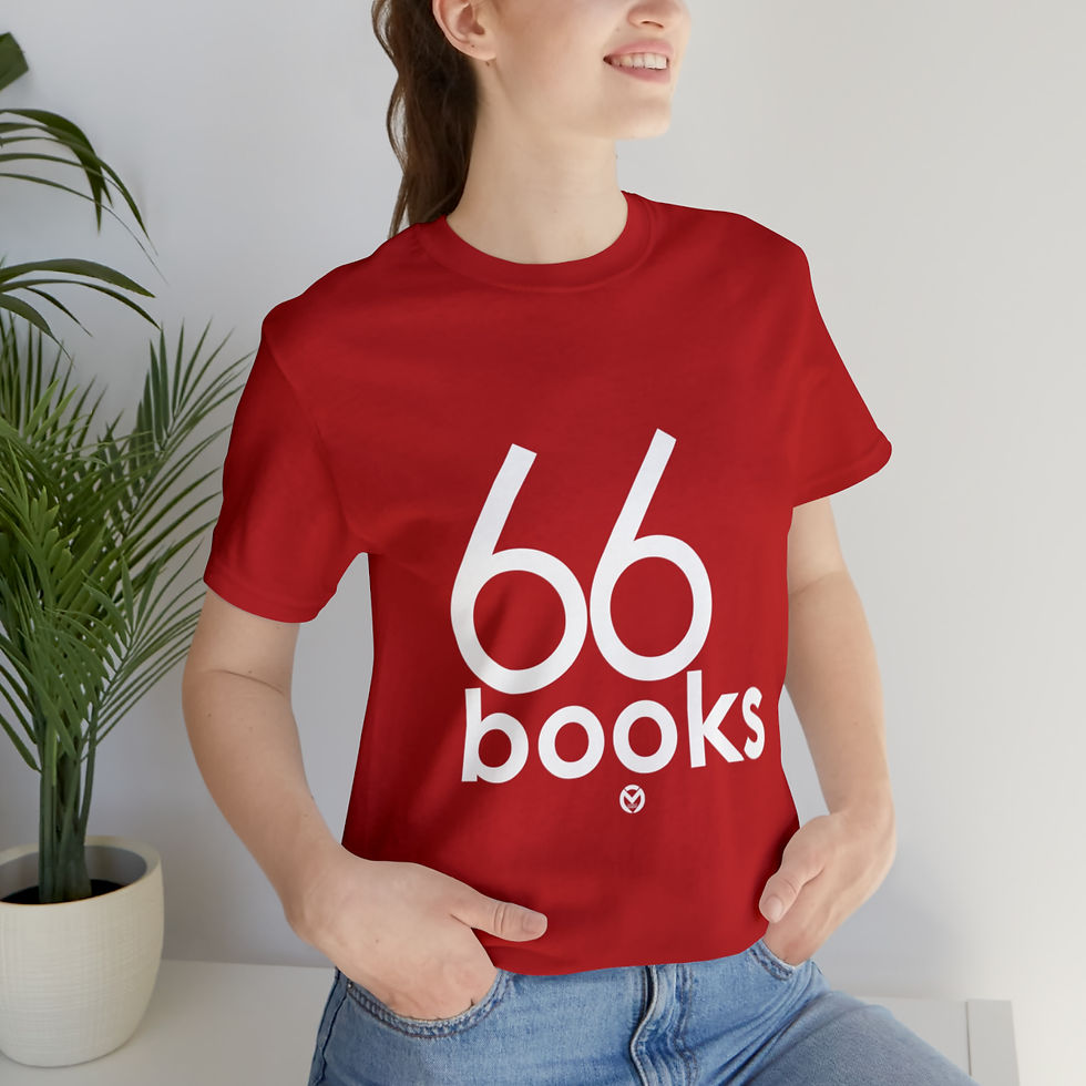 Thumbnail: 66 Books Unisex Jersey Short Sleeve Tee