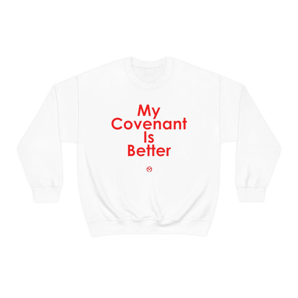 Thumbnail: My Covenant Is Better (White) Unisex Heavy Blend™ Crewneck Sweatshirt
