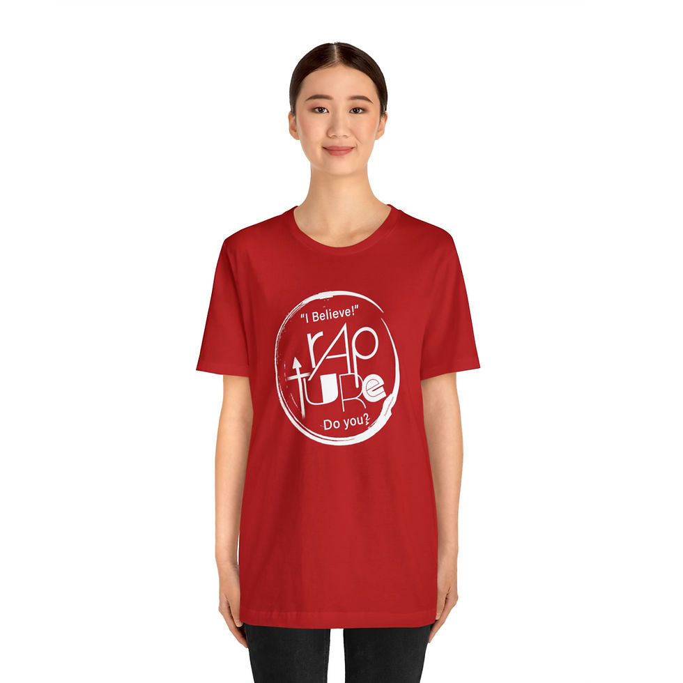 Thumbnail: Rapture, I Believe Unisex Jersey Short Sleeve Tee