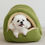 Thumbnail: Pet House with Non-slip Base Washable Pet Bed for Dogs Cats Soft Fleece Cat Bed 
