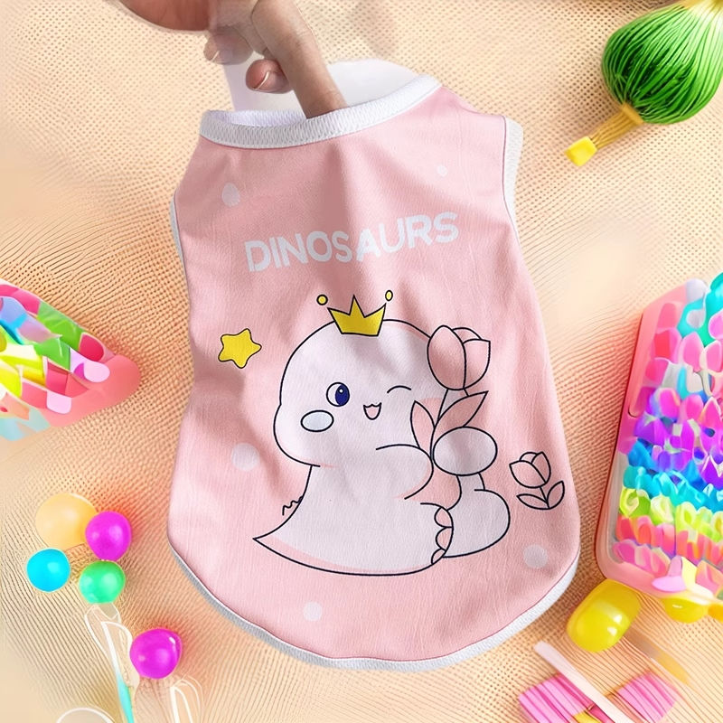 Thumbnail: Pet Dog Clothes Cartoon Clothing Puppy Dogs Soft Vests Summer Shirt Casual T-Shi
