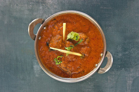 Indian curry with ginger and cilantro