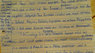 Eurasian Culture Part 2: Eurasian Creoles Series Part 1: Intro and Kristang