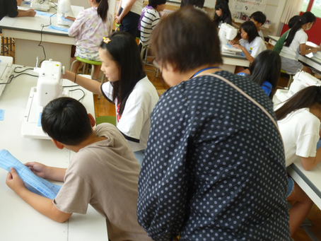 9月12日 初めてのミシン