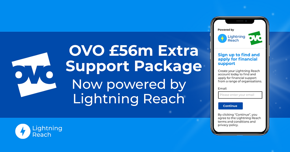 OVO and Lightning Reach launch groundbreaking financial support hub for customers      