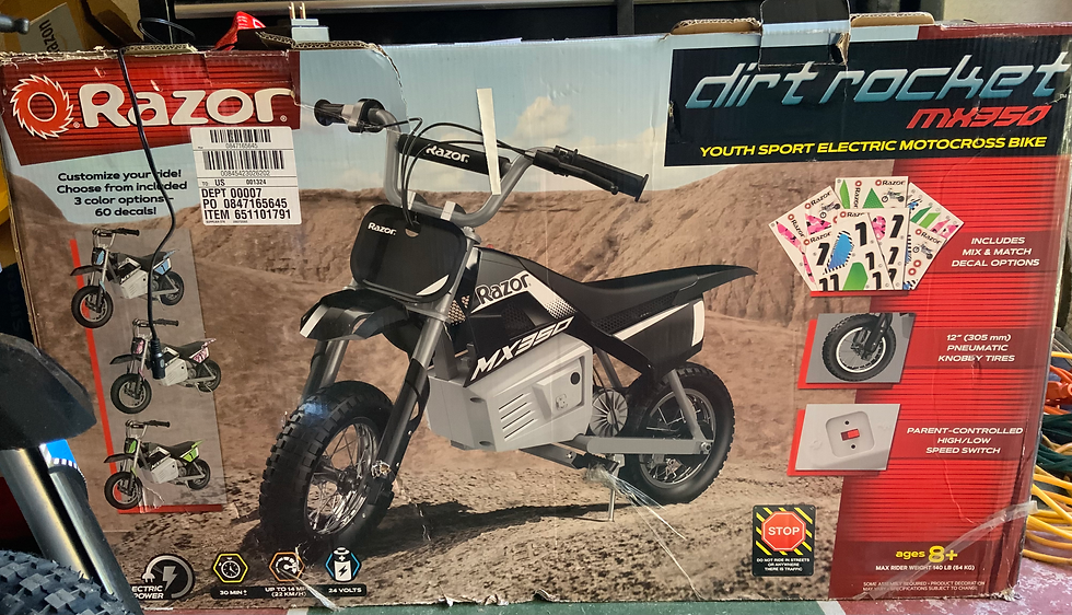 Thumbnail: Electric kids dirt bike