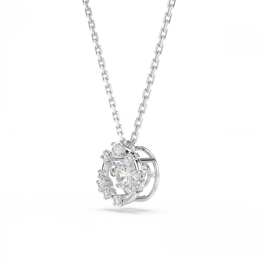 Thumbnail: Swarovski Constellation Round Dancing Stone Necklace