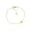Thumbnail: Sif Jakobs Caro Yellow Gold and Clear Zirconia Heart Bracelet