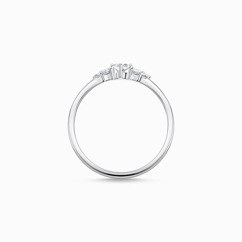 Thumbnail: Thomas Sabo Silver Vintage Clear CZ Ring