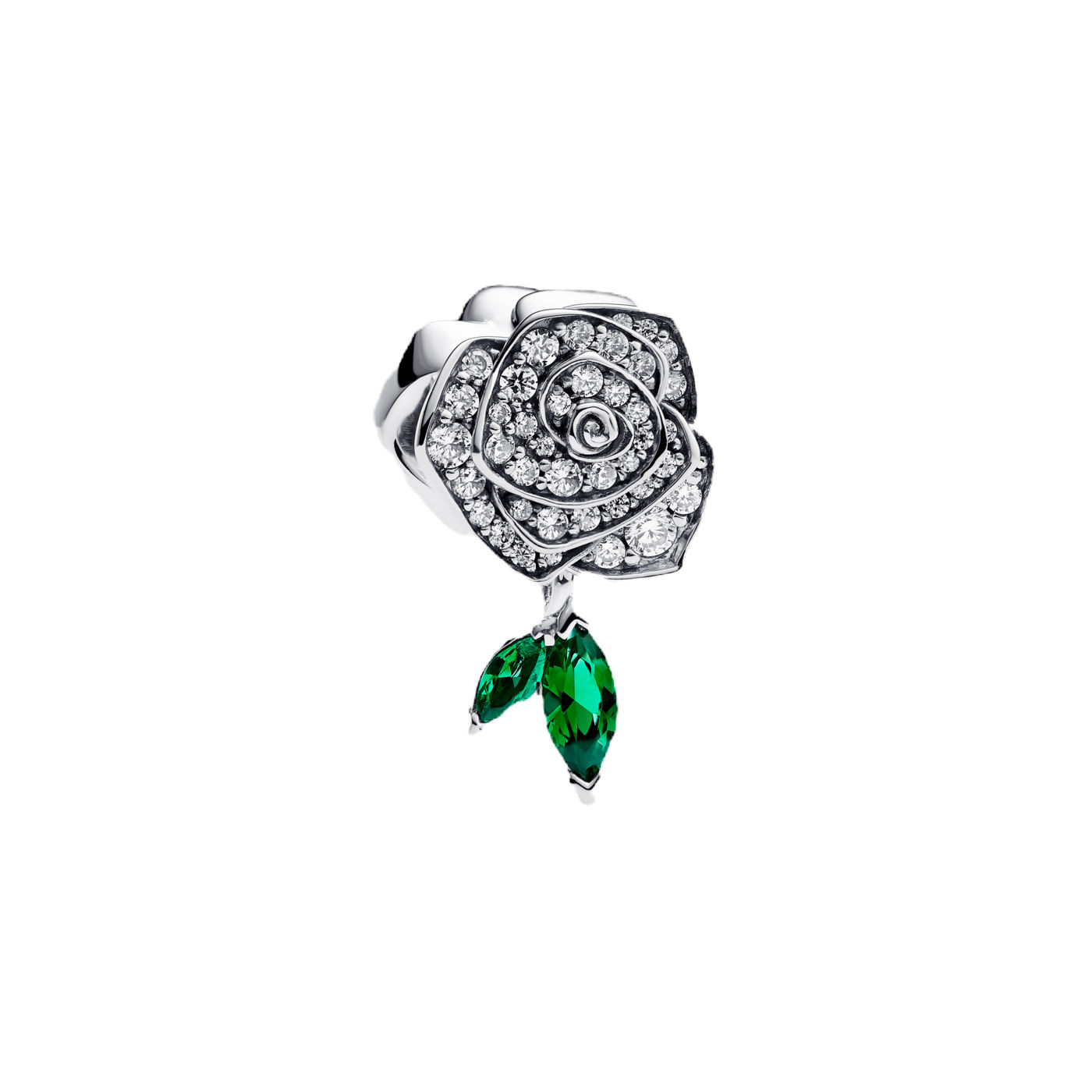 Pandora Silver Sparkling Rose In Bloom Charm
