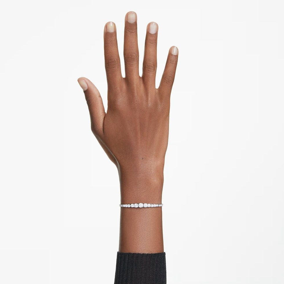 Thumbnail: Swarovski Matrix Gradient Tennis Adjustable Slider Bracelet