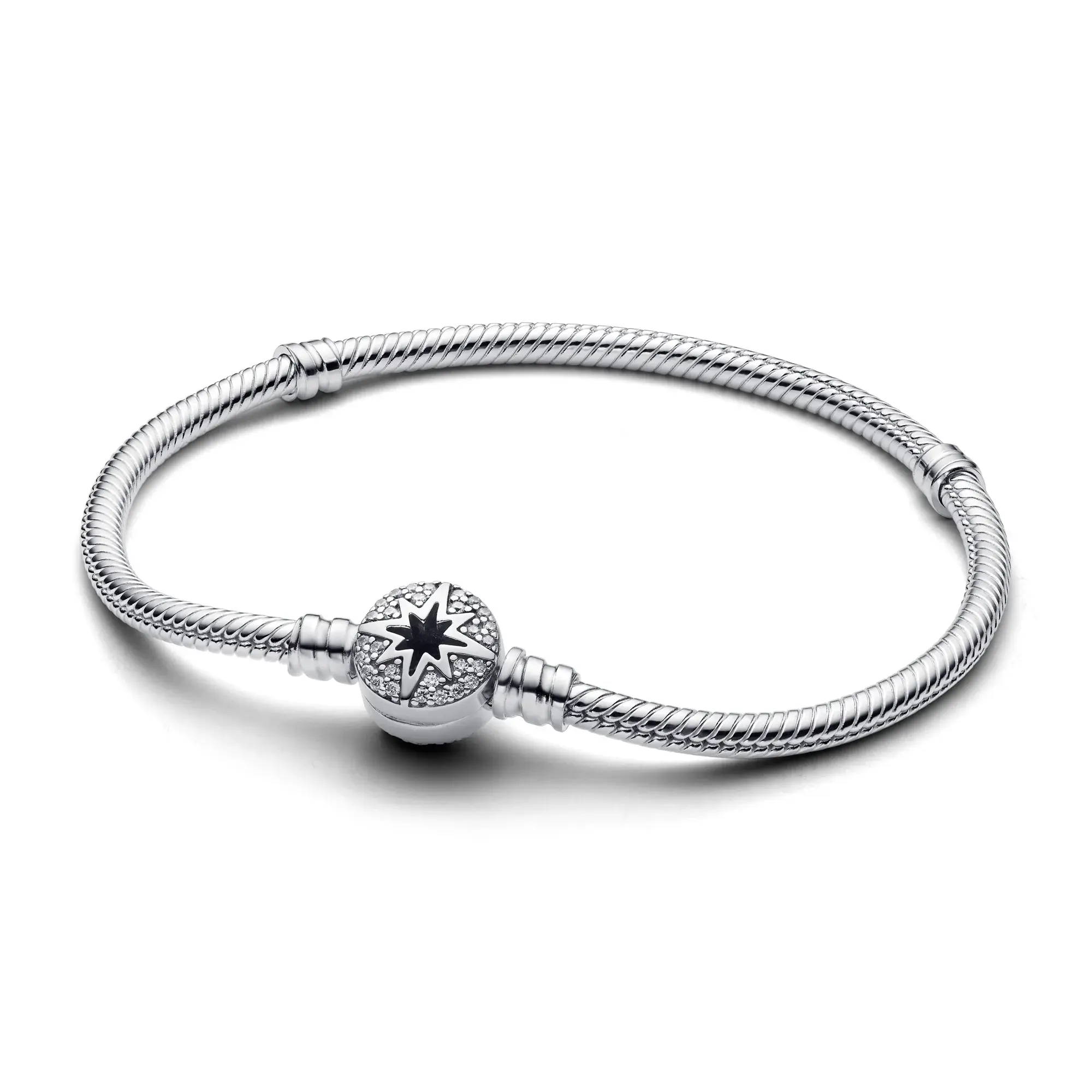 Pandora North Star Silver Snake Chain Bracelet