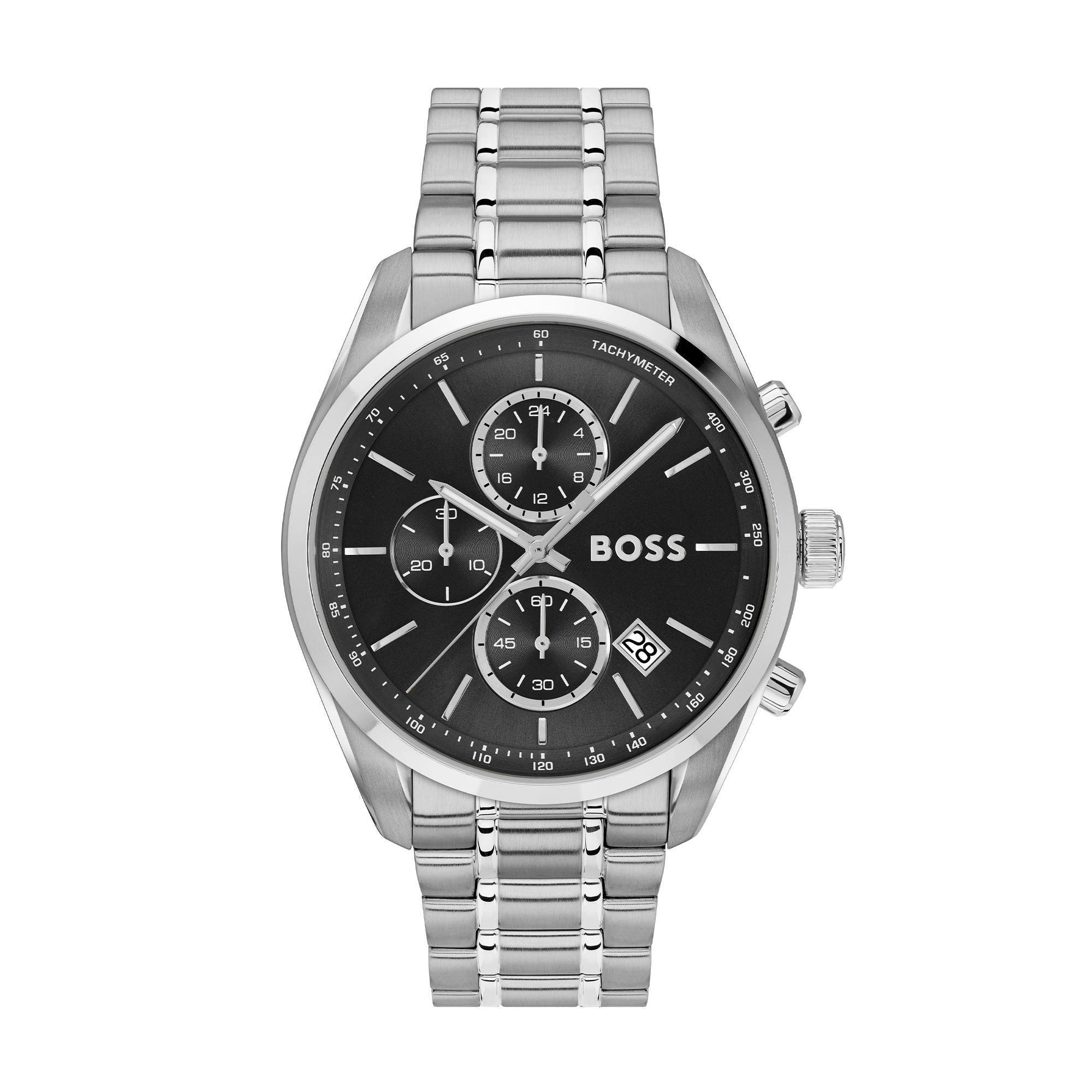 BOSS Grand Prix 44mm Black Bracelet Watch
