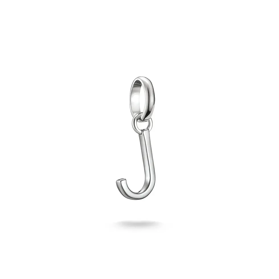 Thumbnail: Thomas Sabo Silver Connect Initial Letter J Charm