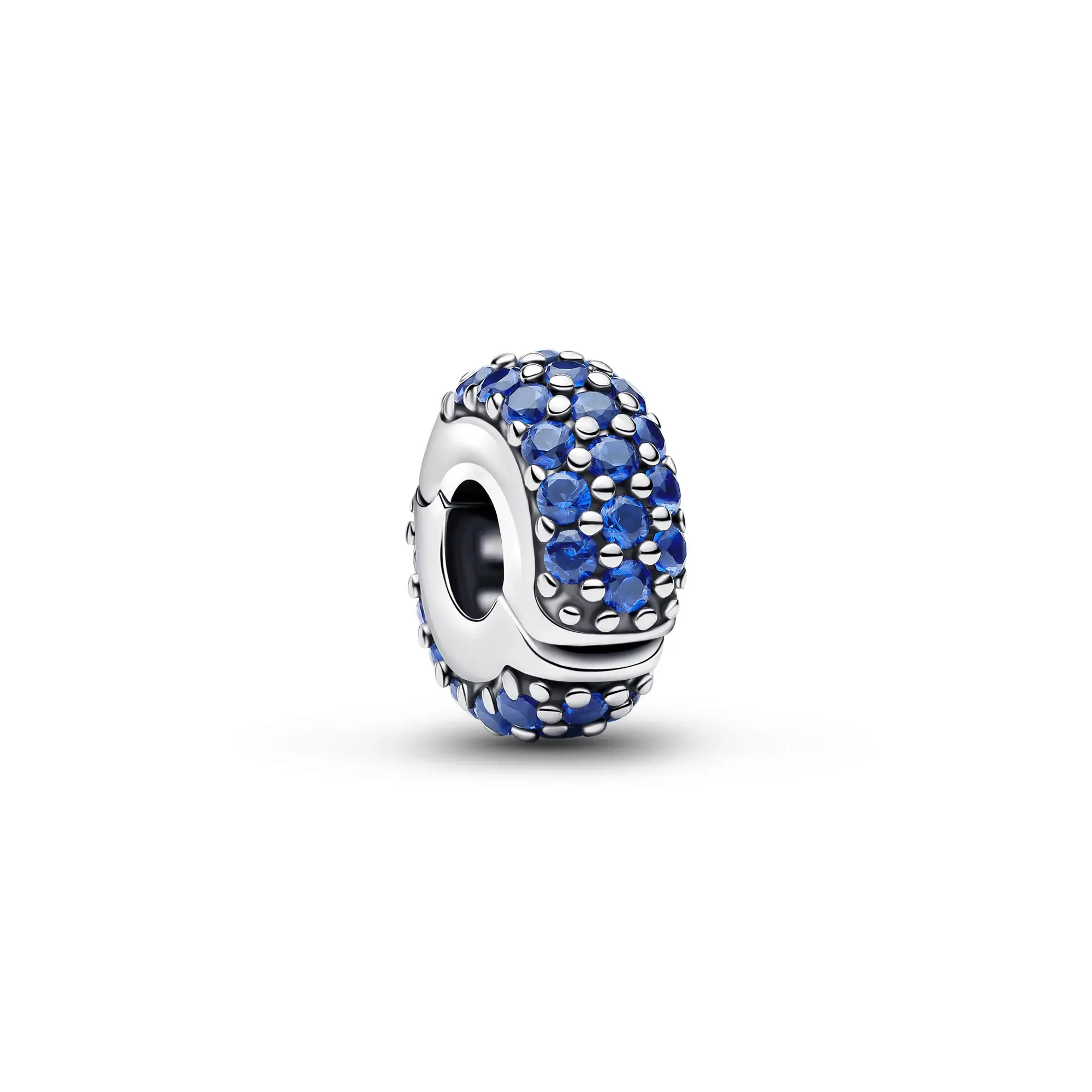 Pandora Royal Blue Stones Clip Silver Charm