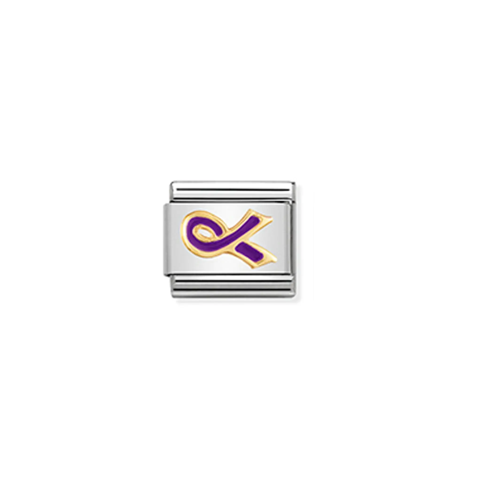 Nomination Classic Purple Ribbon Charm Link - 430310/22