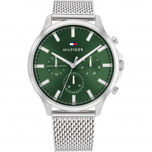 Tommy Hilfiger Ryder Chronograph Green Face Watch 1710499  
