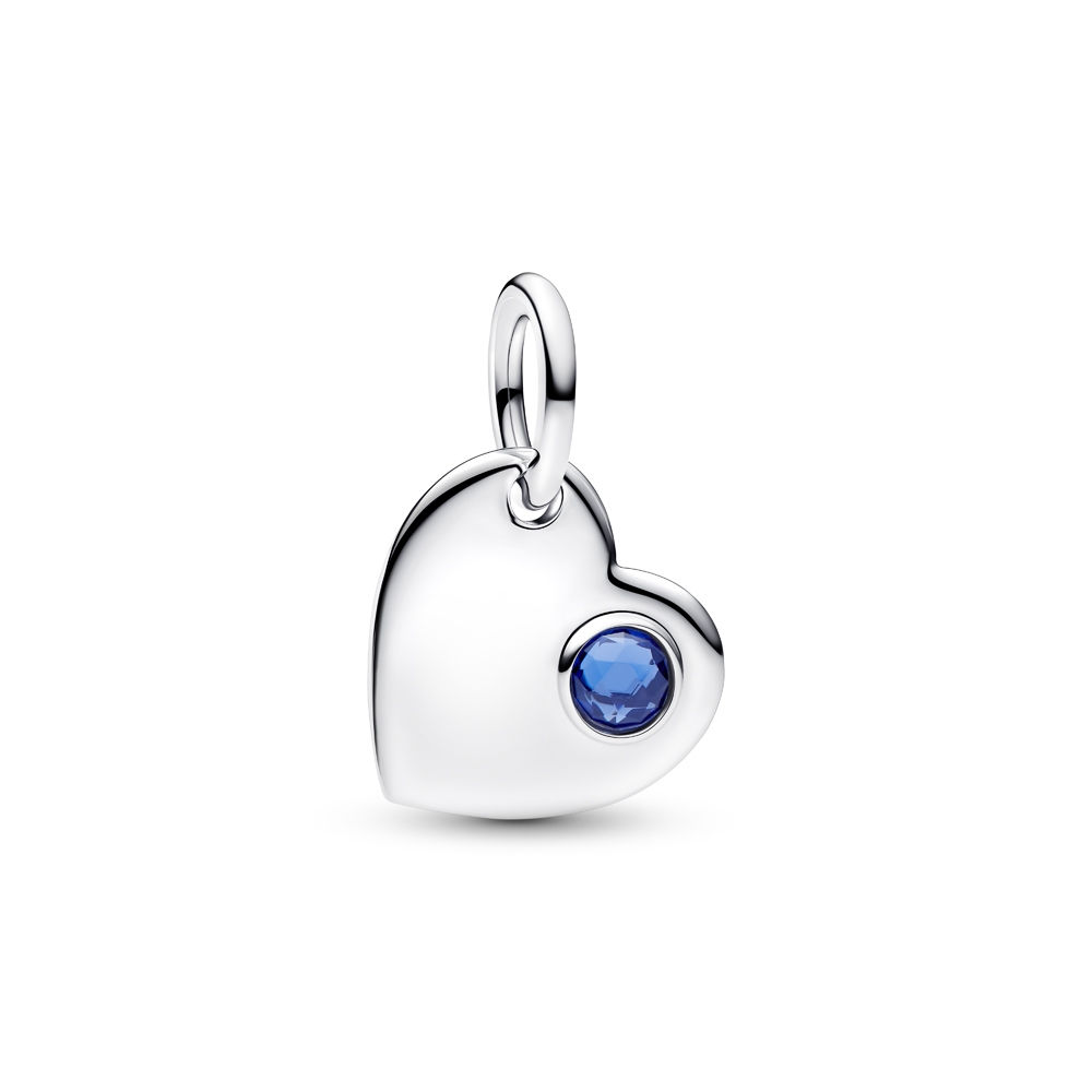 Pandora September Birthstone Heart Dangle Pendant Charm