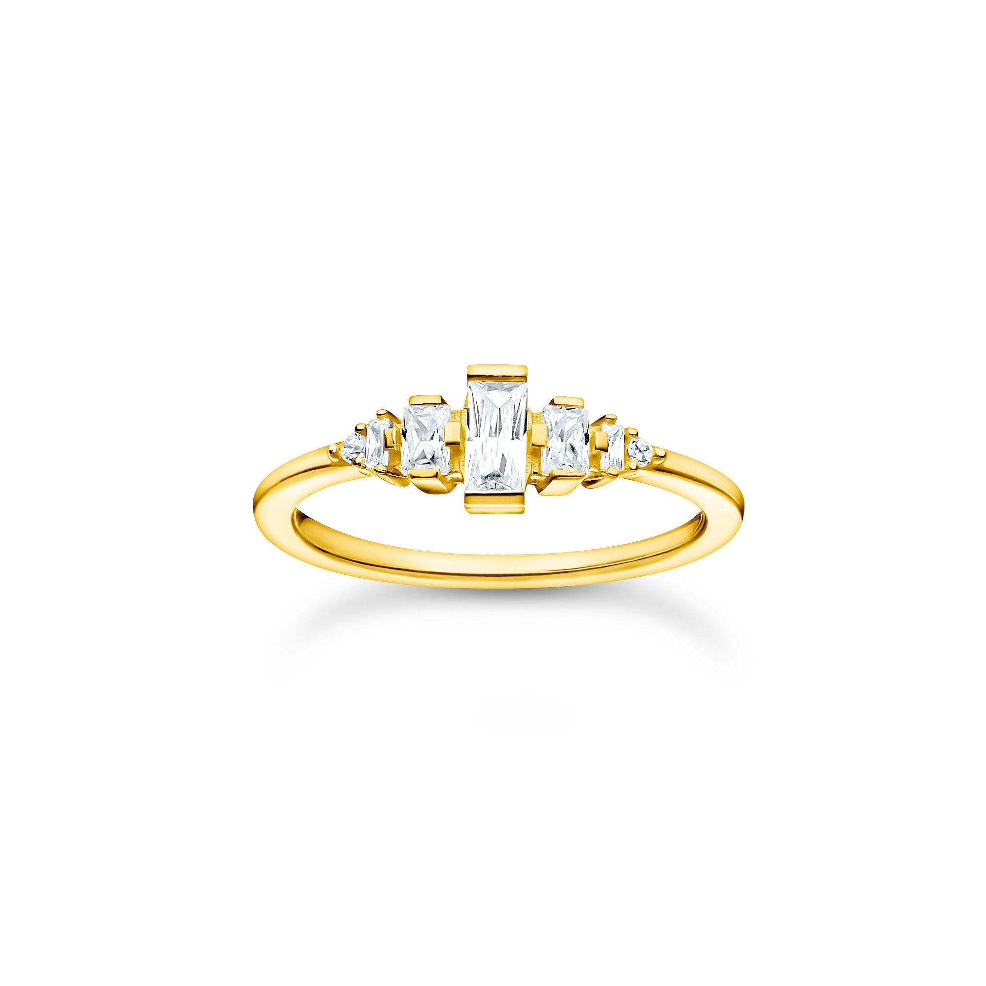 Thomas Sabo Gold CZ Baguette RING - TR2347-414-14-54