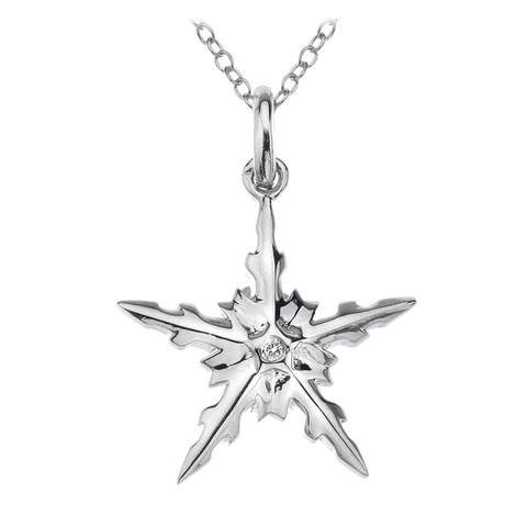 Hot Diamonds Silver Christmas Wonderland Star Necklace