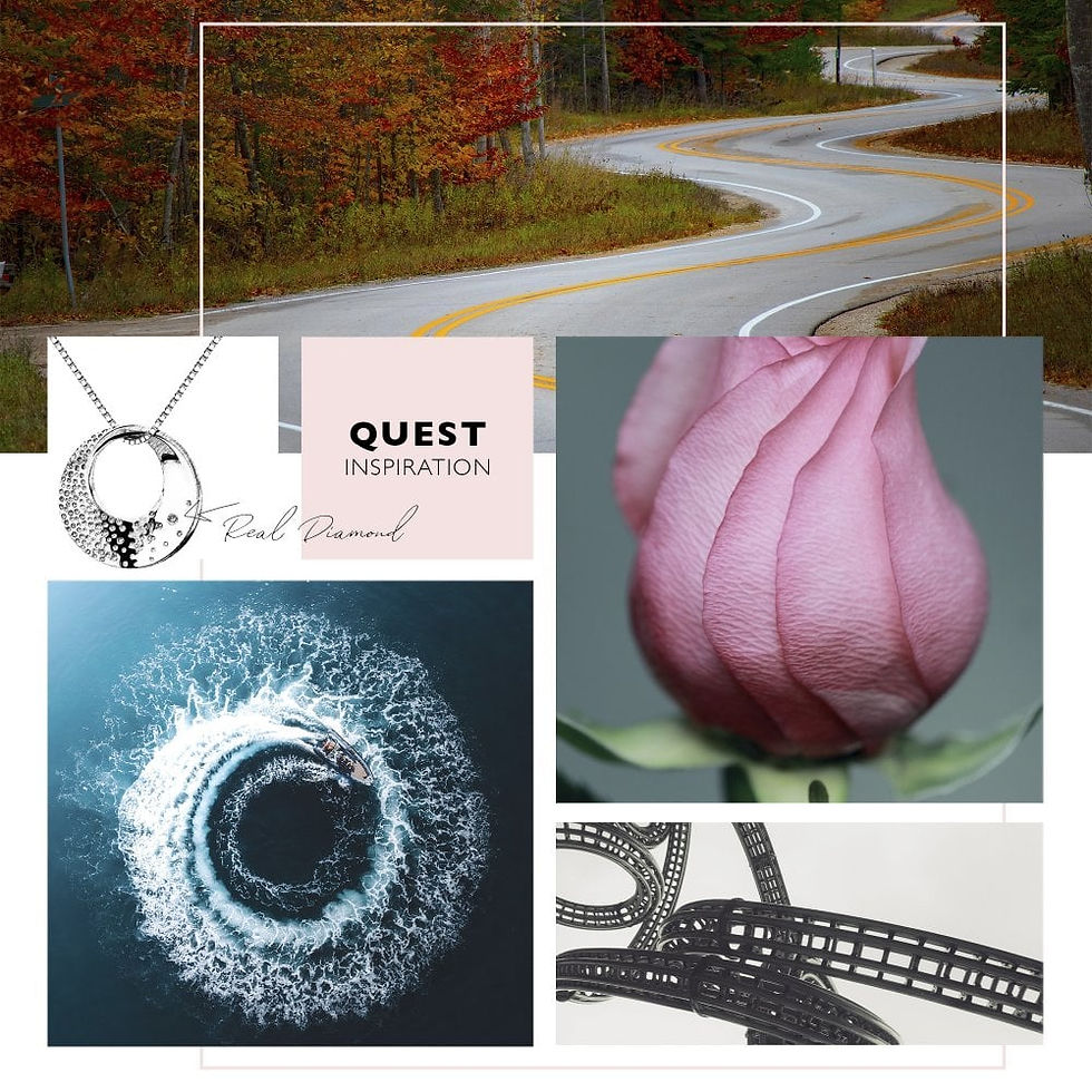Thumbnail: Hot Diamonds Sterling Silver Quest Twist Ring - DR219-P