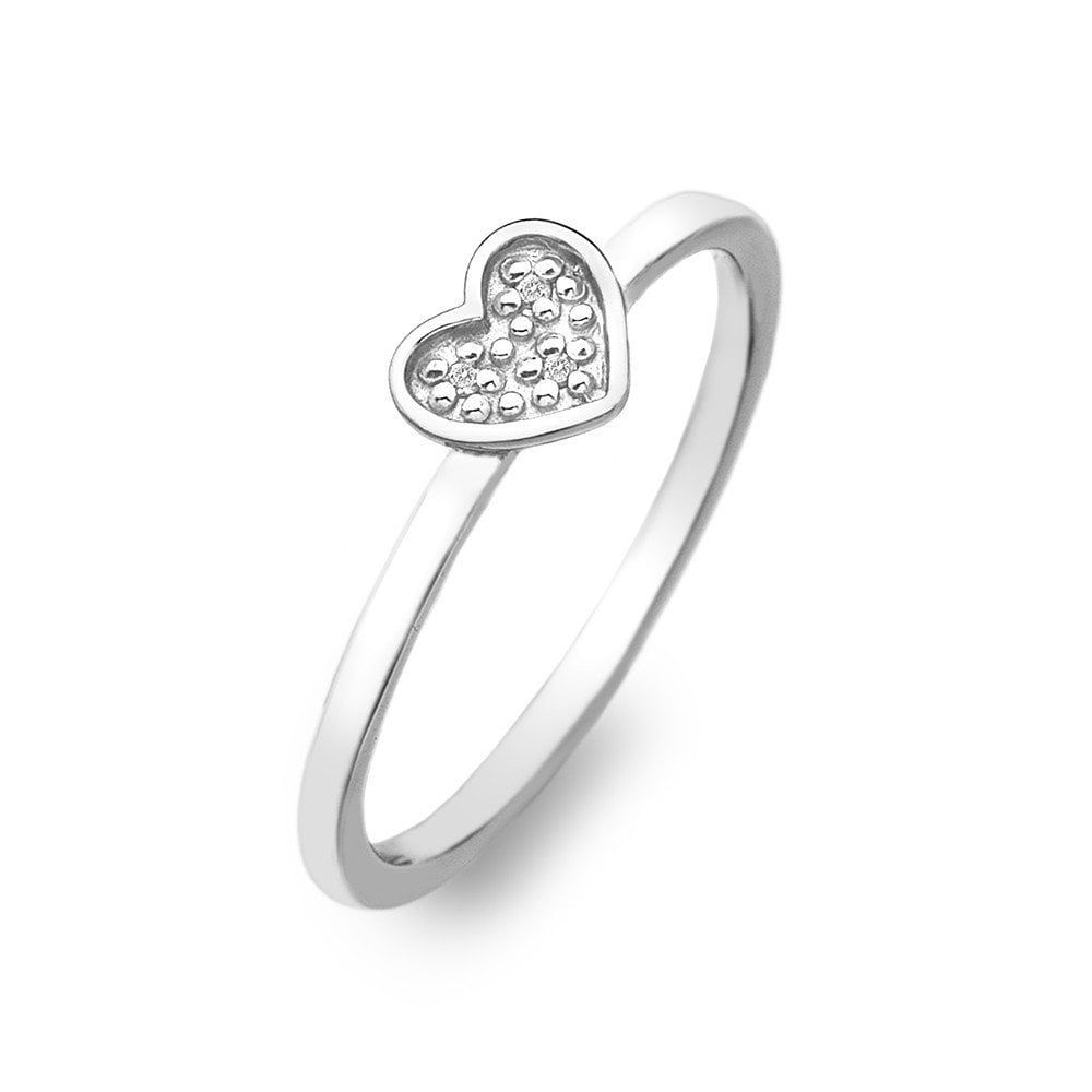 Hot Diamonds Sterling Silver Stargazer Heart Ring
