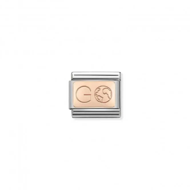 Nomination Classic Rose Gold GO Earth Charm Link