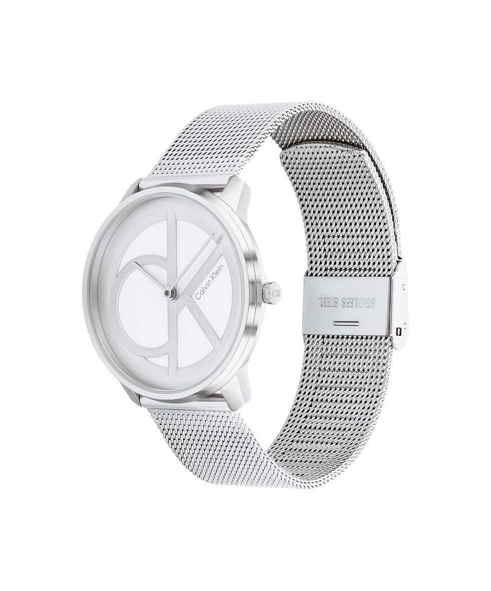 Thumbnail: Calvin Klein Iconic Silver Mesh Strap Watch 25200032