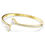 Thumbnail: Swarovski Mesmera Heart Gold Tone Bangle Bracelet