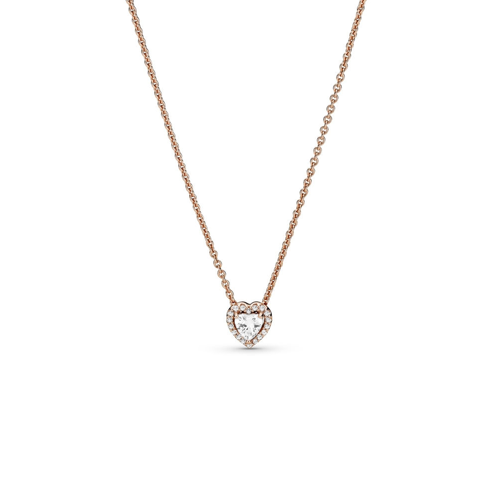 Pandora Rose Sparkling Heart Necklace