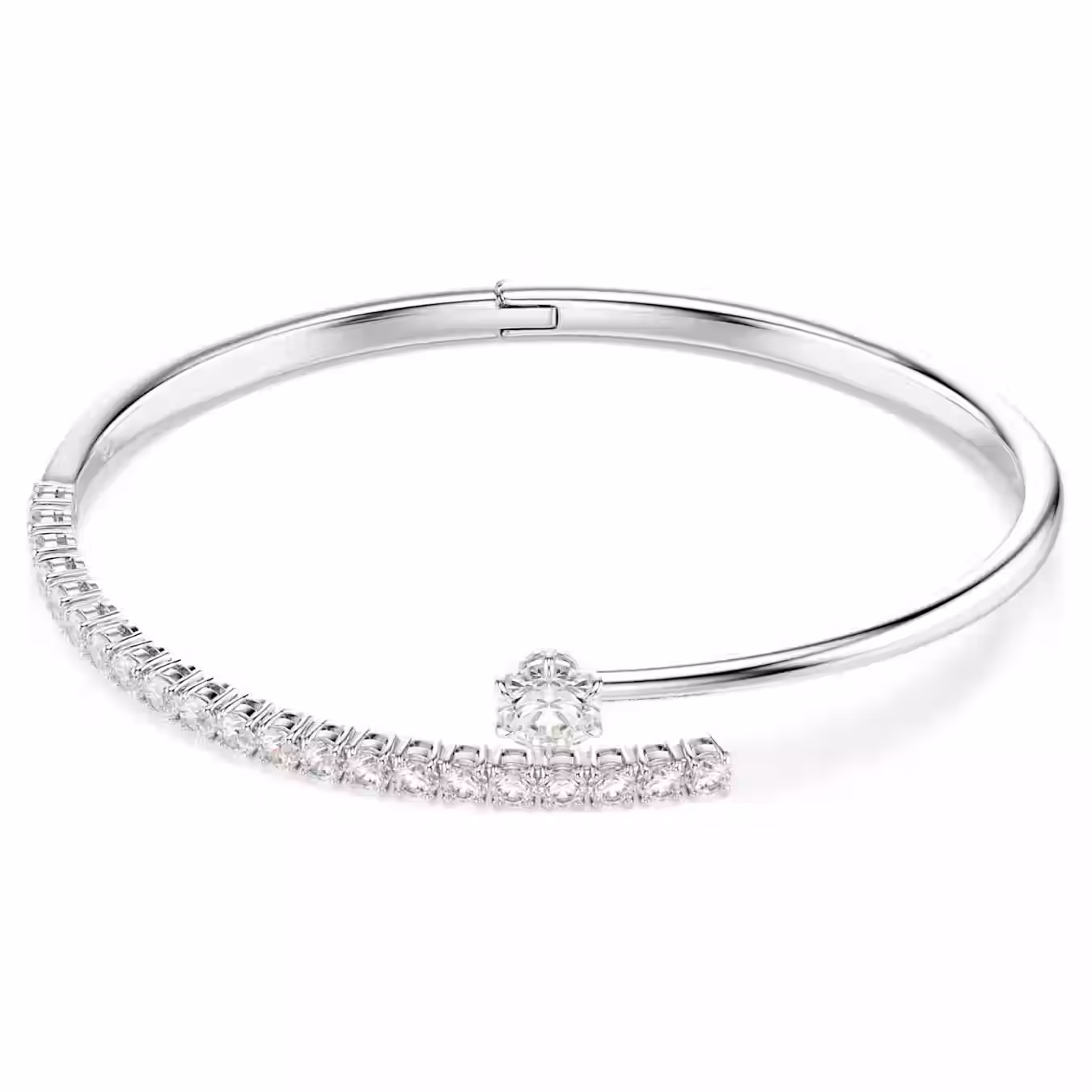 Swarovski Matrix Bangle Rhodium Plated Large