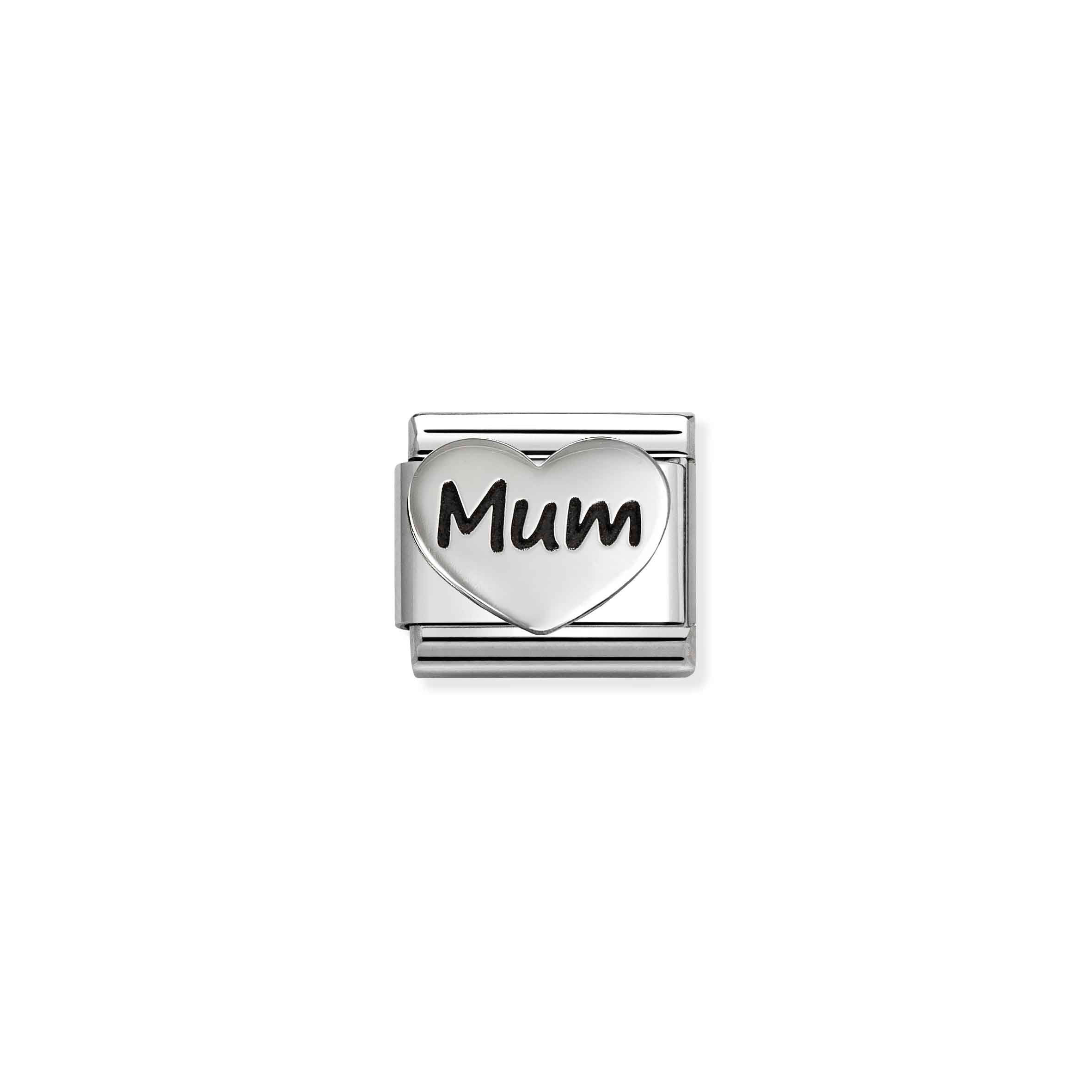 Nomination Classic Link Mum Heart Silvershine